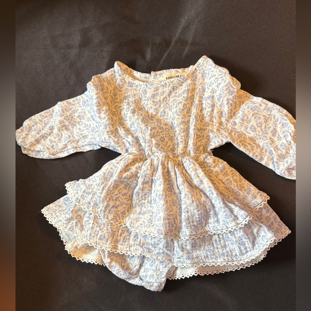 Rabbit+ Bear onesie dress 6 to 9 months